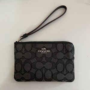 Black coach wristlet